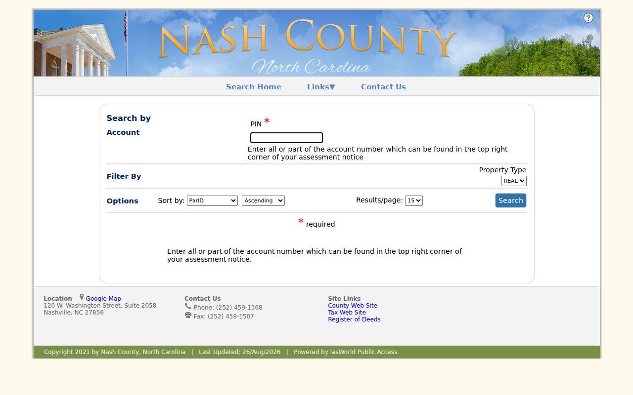 Rocky Mount residents directory Nash tax search tabs for parcel research