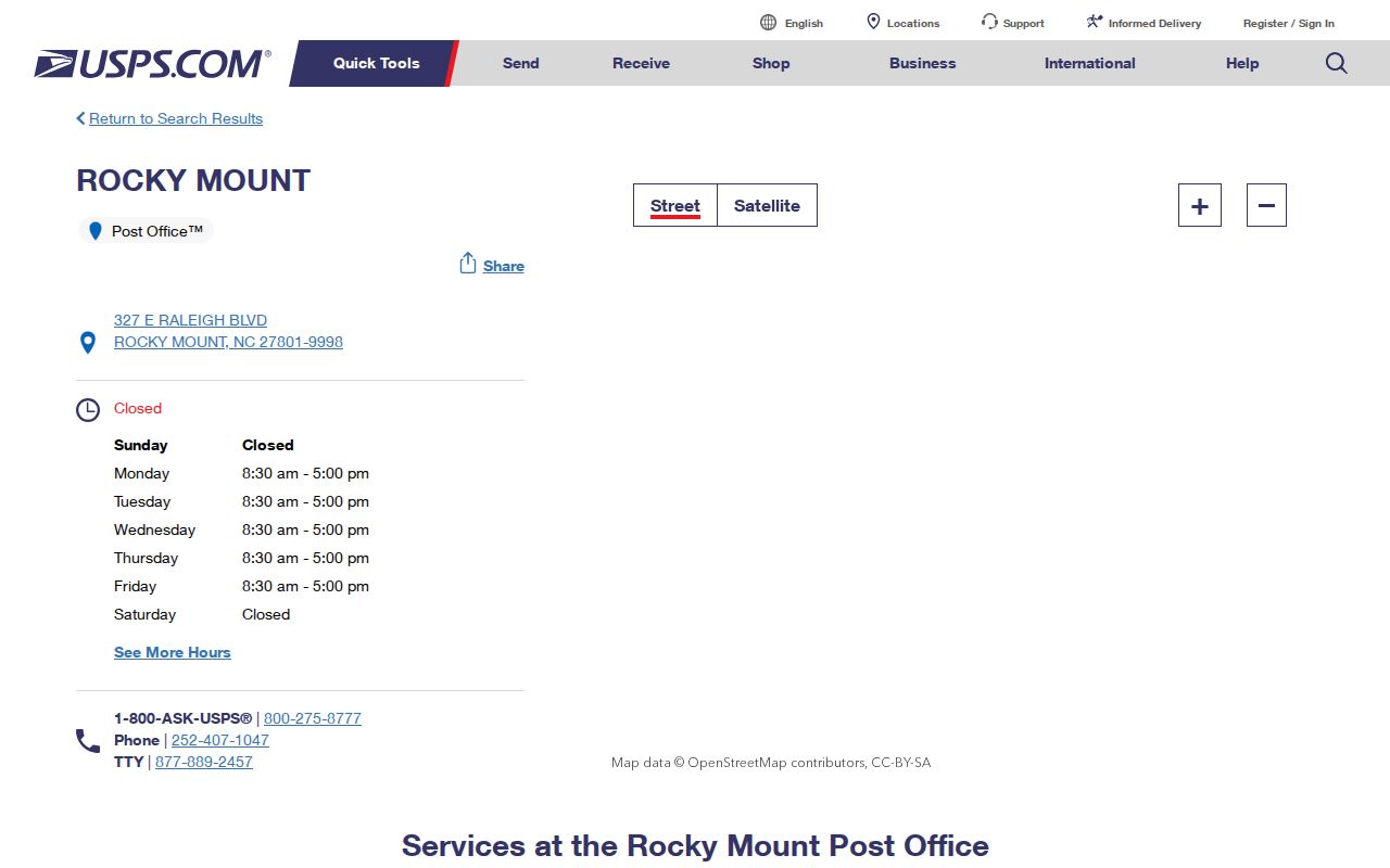Rocky Mount ZIP code directory Rocky Mount Post Office details